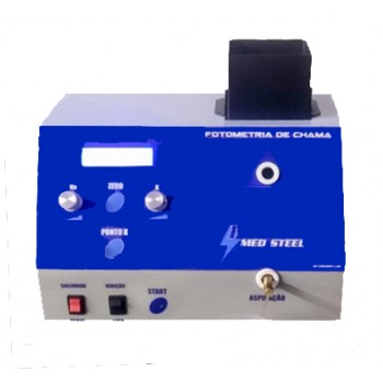 Fotômetro de Chama BFC 500 PLUS/3 - Com 3 Canais de : Sódio (Na) / Potássio (K) / Lítio (Li). Para todo os tipos de Fotometria de Chama.